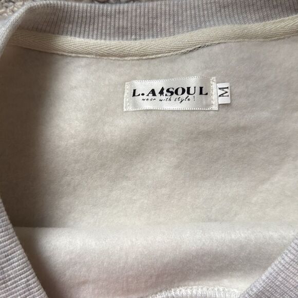 L.A. Soul Sugar Skull Print Sweatshirt Size M - Picture 3 of 5